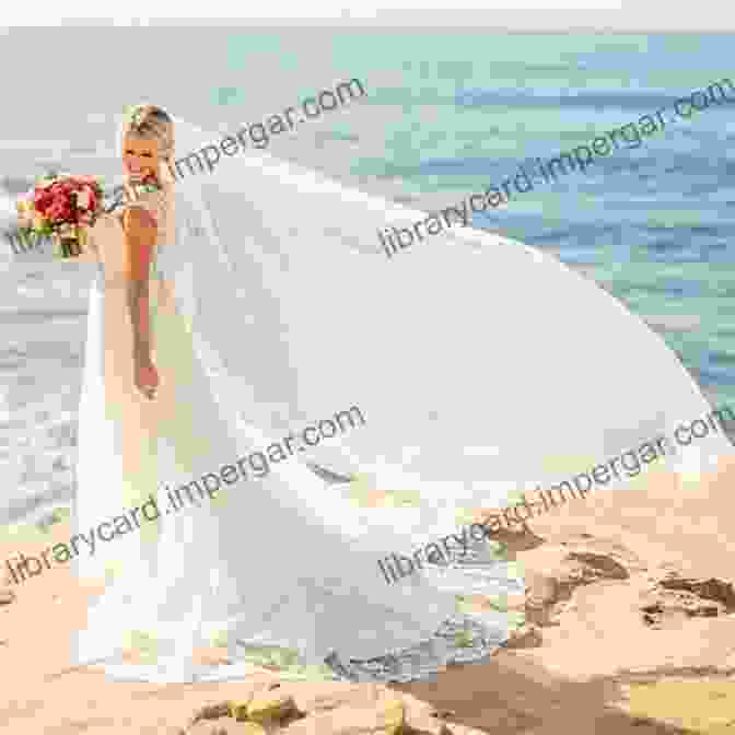 A Bride In A Flowing Wedding Dress, Her Veil Billowing In The Wind. Beauty Of The Bride Dave Davidson