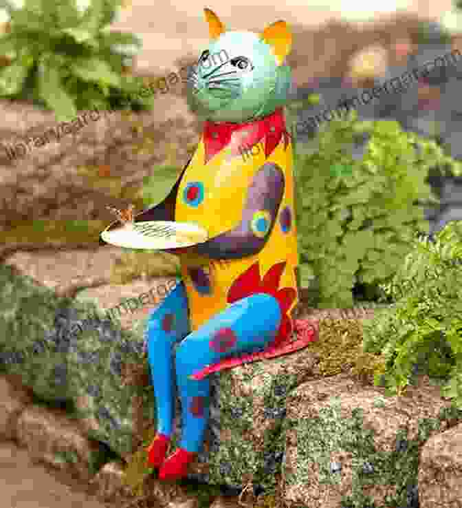 A Colorful Group Of Metal Cat Sculptures, Each With Its Own Unique Personality Metal Cats Alexandra Crockett