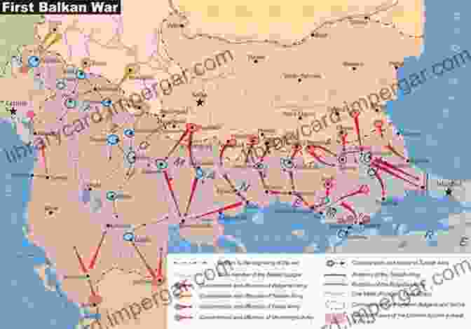 A Map Depicting The Balkan Wars Of 1912 1913, Highlighting The Territorial Changes And Alliances That Emerged During The Conflict. Kosovo A Documentary History: From The Balkan Wars To World War II (Library Of Balkan Studies)