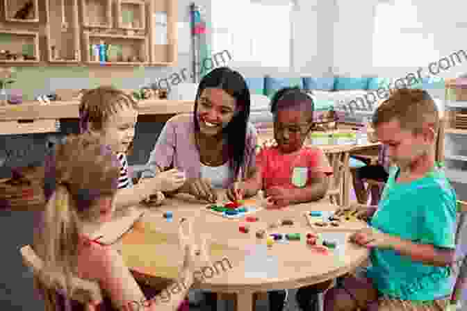 A Montessori Classroom For Preschoolers, With Children Engaged In A Variety Of Activities, Including Reading, Writing, And Math. Montessori From 0 To 3 Years : A Complete Guide To Montessori Education With All Its Principles And Activities For Children