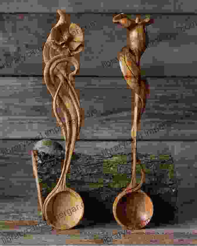 A Rustic Wooden Art Spoon With Simple Carvings That Reflect The Everyday Life Of Its Makers. A Gathering Of Spoons: The Design Gallery Of The World S Most Stunning Wooden Art Spoons