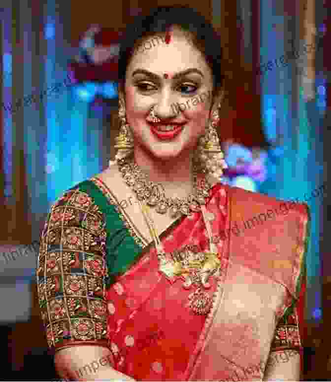 A Traditional Bride In A Vibrant Red Saree, Adorned With Intricate Jewelry. Beauty Of The Bride Dave Davidson