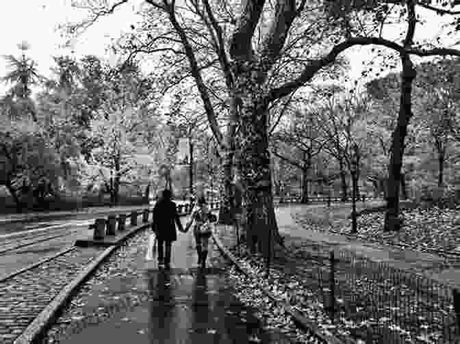 Black And White Photograph Of A Couple Walking In Central Park NEW YORK BLACK AND WHITE: Inspirational Quotes AGAINST RACISM Promoting FREEDOM JUSTICE AND EQUALITY Through The Imagery Of SNOW