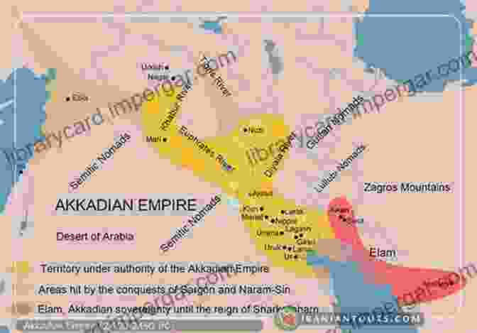 Map Of The Vast Akkadian Empire, Stretching From The Mediterranean To The Persian Gulf Civilizations Of Ancient Iraq Benjamin R Foster