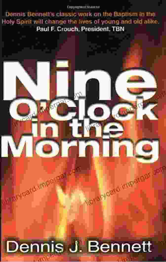 Nine Clock In The Morning Book Cover, Featuring A Dark And Enigmatic Image Of A Clock With Hands Pointing To 9:00. Nine O Clock In The Morning: An Episcopal Priest Discovers The Holy Spirit