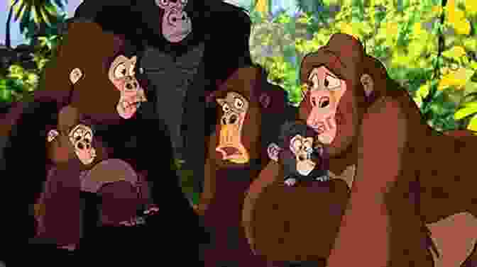 Tarzan Playing With Young Gorillas Tarzan Of The Apes (Annotated)