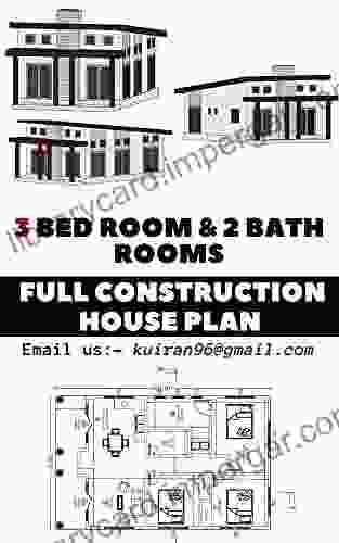 Modern Framhouse 3 Bed Room 2 Bath Room House Floor Building Plans : FULL CONSTRUCTION DRAWING PLANS